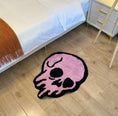 Load image into Gallery viewer, Pink Drippy Skull Rug