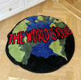 Load image into Gallery viewer, The World Is Yours Rug (90x90cm)