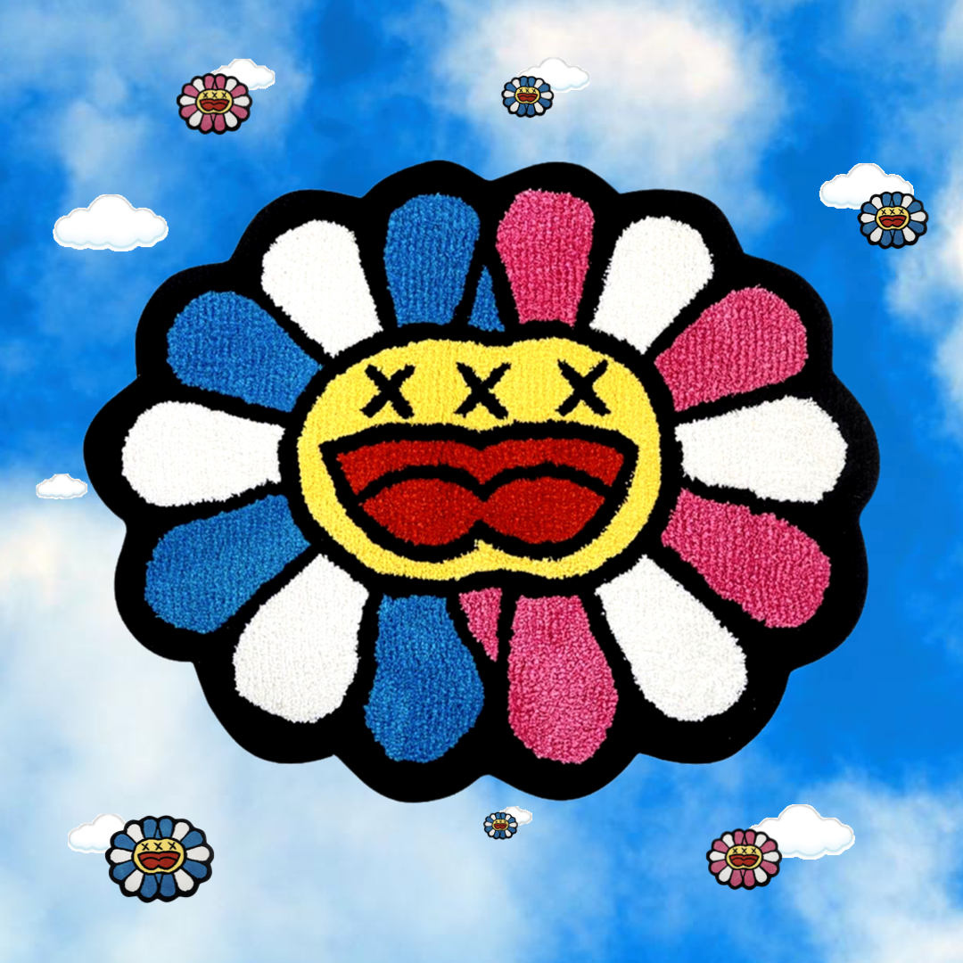 Murakami Flower Double Rug 