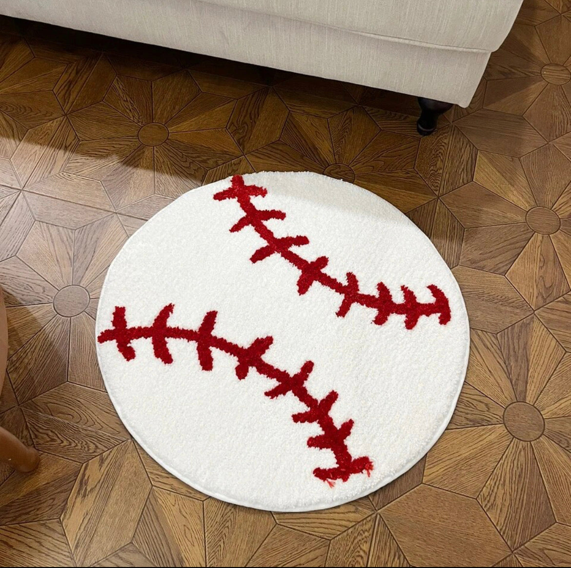 Base Ball Rug (70x70cm)