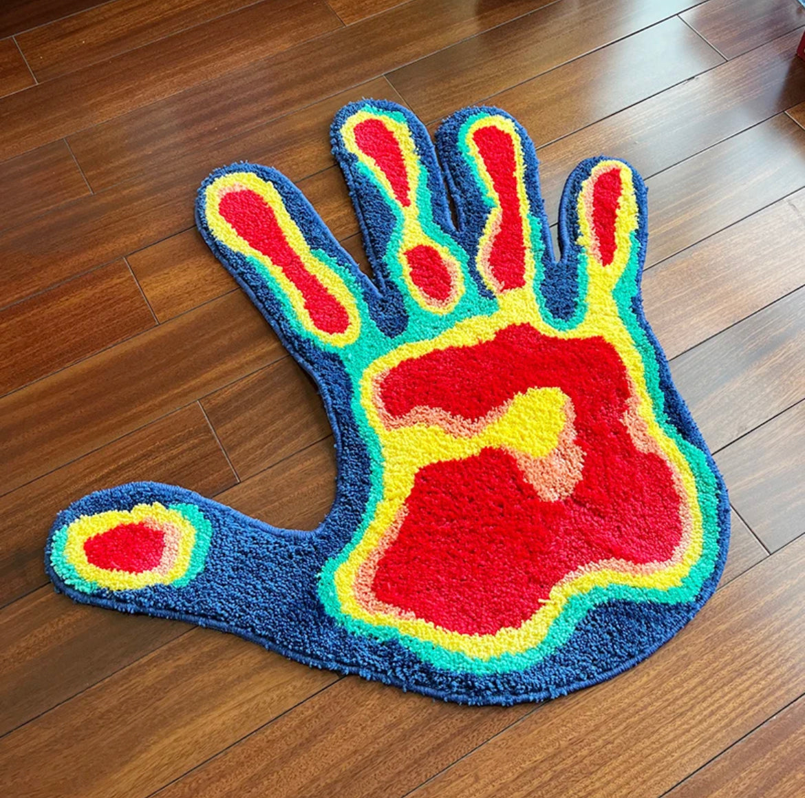 Hand shape rug