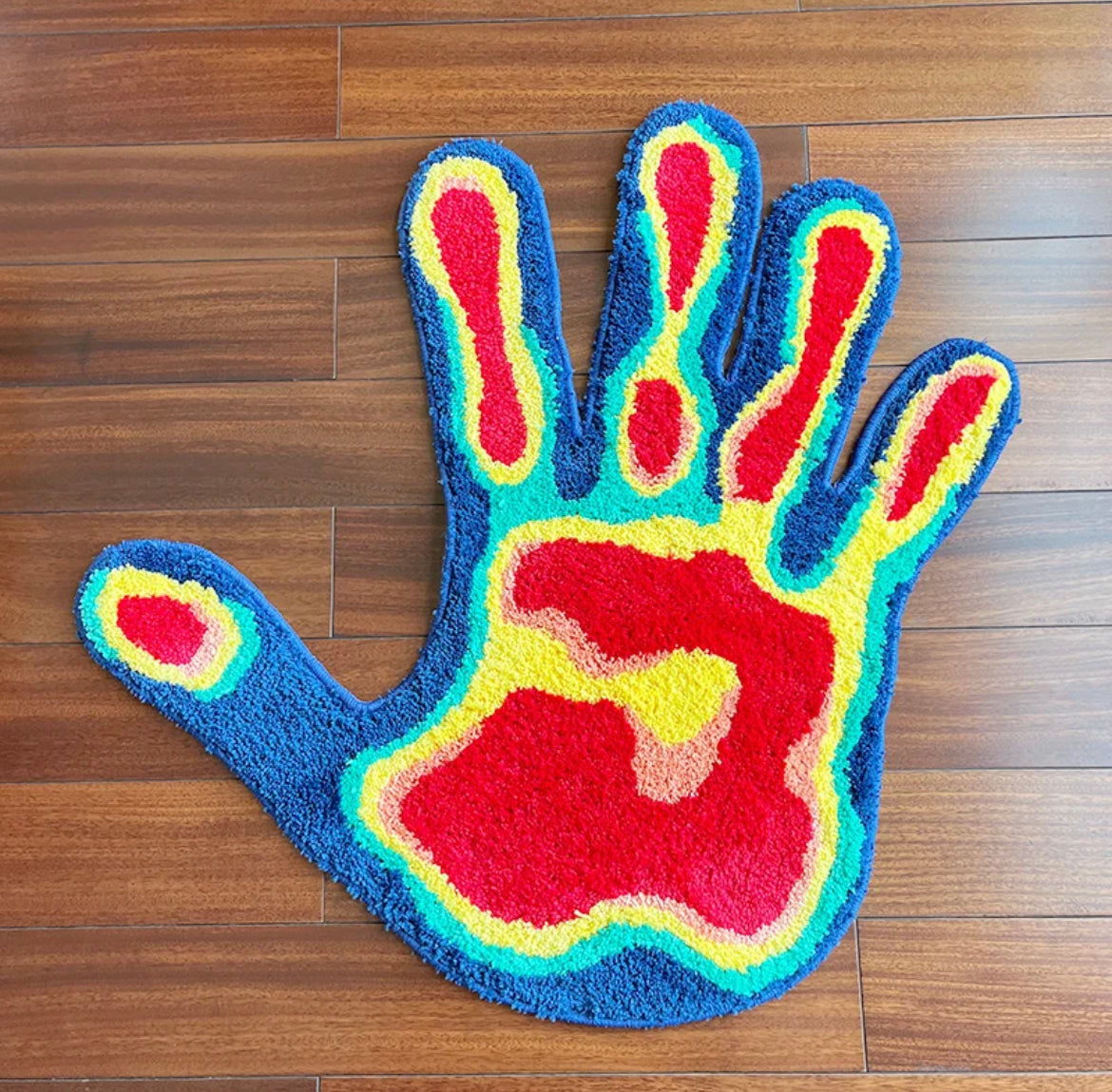 Thermal Hand Rug | Hand Shape Rug | Rugys